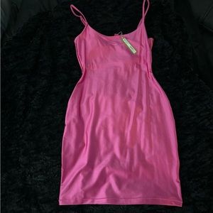 Skims shine spandex  jersey mini dress